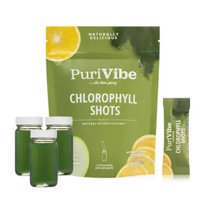 Chlorophyll Shot Starter Kit + Glass Bottles