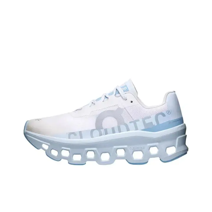 White Light Blue Mesh Unisex Casual Athletic Shoes, Original Shoe Box Included | Shock Absorbing Non Slip Sole, Outdoor Workout Daily Running Sneakers