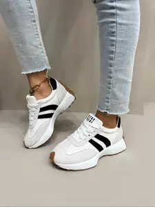 Women's Thick Sole Sports Shoes, Comfortable Lightweight Casual Sneakers for Daily Wear, Stylish Women Footwear for All Occasions
