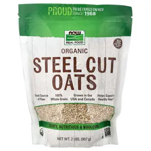 NOW Foods Real Food, Organic Steel Cut Oats, 2 lbs (907 g)