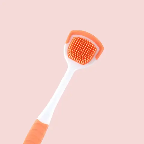 Fizzy Dual-Action Tongue Scraper – Food-Grade Silicone, Gentle on Sensitive Tongues, Deep Clean for Fresh Breath