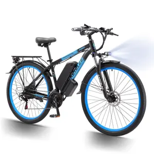 K820 Aluminum Off-Road E-Bike - 2000W Peak Motor, 60-Mi Range, 21 Gears, Front Suspension, Detachable Waterproof Battery, City Commuter Ebike for Hilly & US Urban Rides, E-Bike Lifestyle
