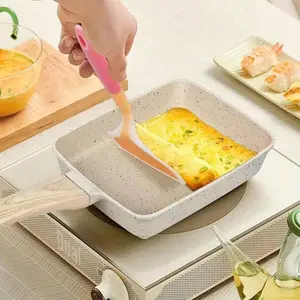 Non-Stick Egg Fry Pan, Frying Pan, Rectangular Grill Pan for Eggs, Durable Nonstick Cooking Utensil, Perfect for Home Kitchen Use