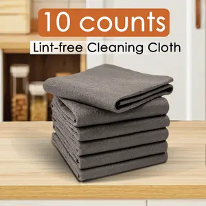 10 Counts Thickened Magic Cleaning Cloth, Absorbing Enchanting Cleaning Glass Fabric, Streakless Reusable Microfiber Cloth, Magic Cleaning Cloth for Car, Window, Mirror