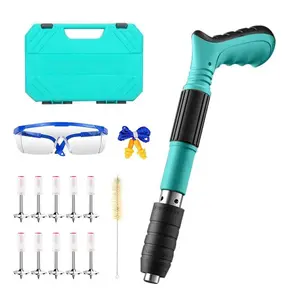 Manual Mini Steel Nail Gun 5 Gears Power Adjustable Woodworking and decoration integrated air nailer with 10 Nails