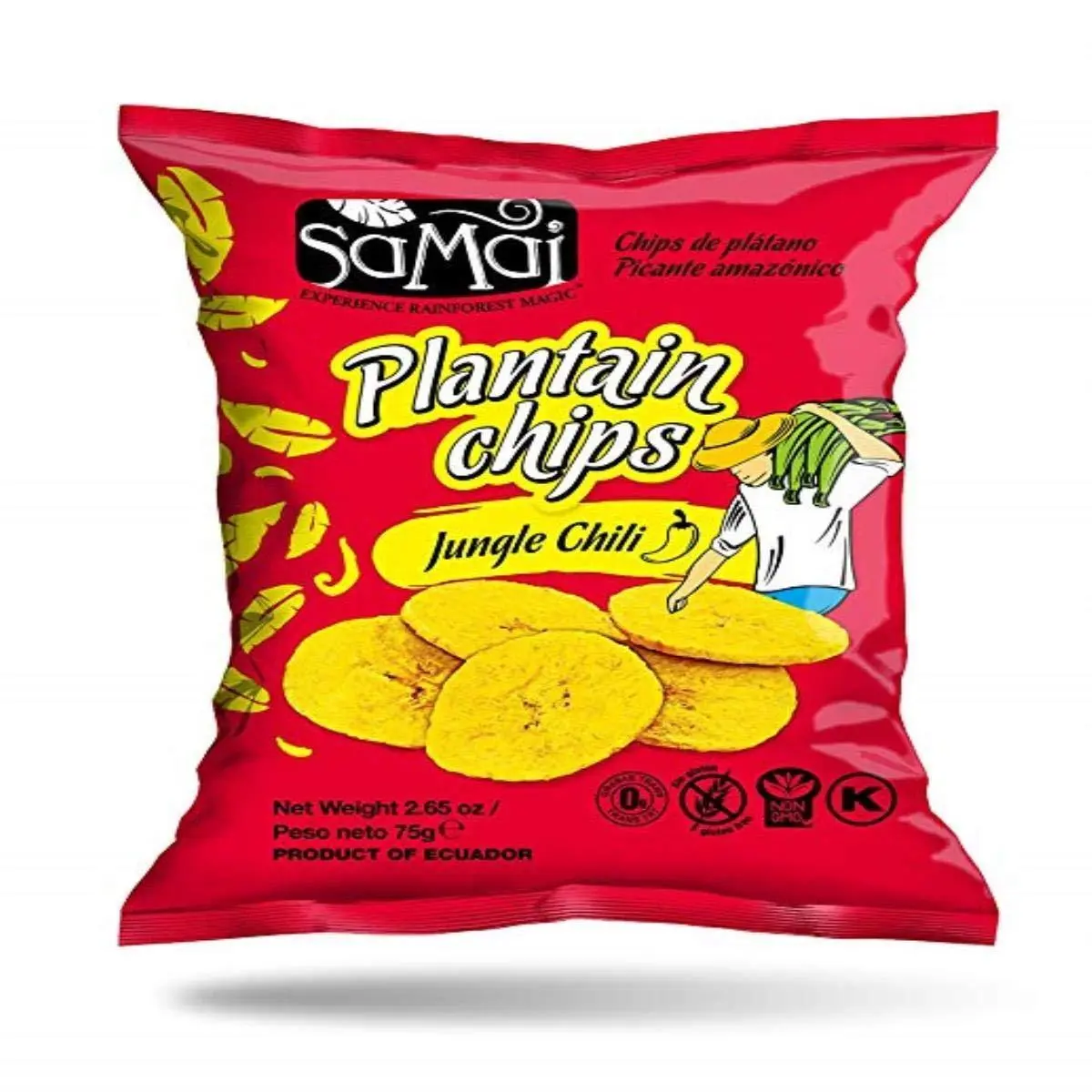 SAMAI Plantain Chips Jungle Chili 2.65oz 15 ct Case