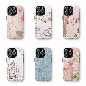 Pastel Pink Music Note Phone Case|Musical Floral Art Shockproof Case For iPhone 17 Pro Max 16 15 14 13 12 11 for Samsung S21 S22 S23 S24 S25 S26 Phone Case|Tough Phone Case|gift for him for her|Best Gift outdoorfun Cellphone Protective