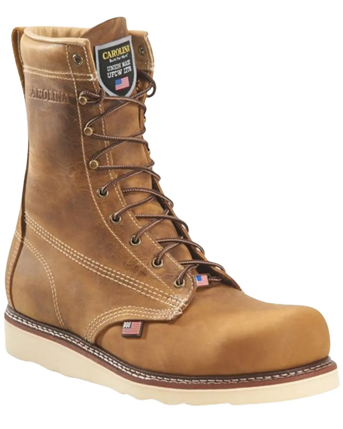 Carolina Men's Men'S 8" Amp Usa Lace-Up Work Boot Steel Toe - Ca7505