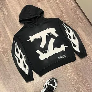 Pretty Vintage Personalized Letter Printed Men Hoodie Y2K Harajuku Gothic Punk Men and Women Sportswear streetwear