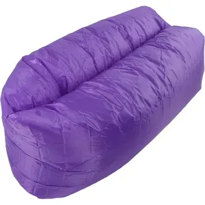 Inflatable Loungers with Matching Bag Foldable Air Sofa Hammock with Pillow Beach Chair Air Lounger Inflatable Beach Lounger Chair for Camping Travel Picnic Lakeside