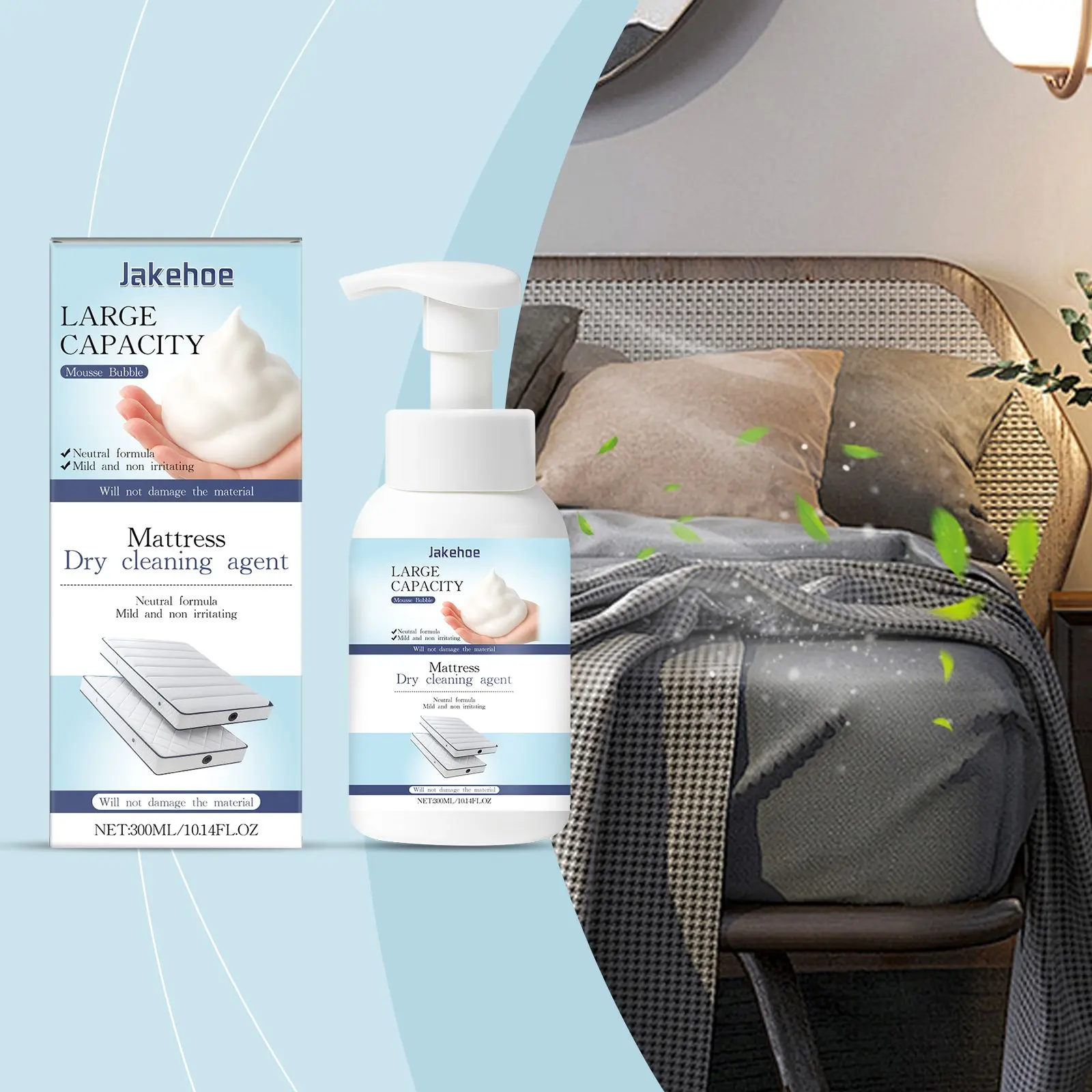 Mattress Cleaner, Multi-Functional Cleaning Agent for Mattresses and Carpets, Removes Oil Stains and Dirt, Daily Home Use