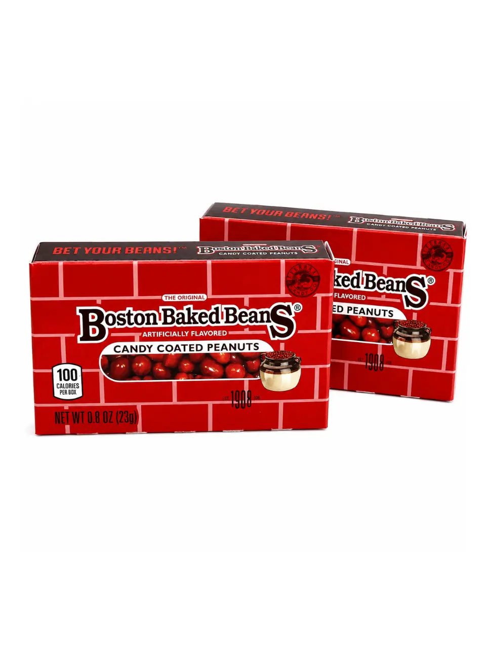Boston Baked Beans Candy 0.8 oz Boxes | Candy Coated Peanuts | Retro Candy | NYC Corner Store Favorite | 12 Pack or 24 Pack | NY Snack Pantry