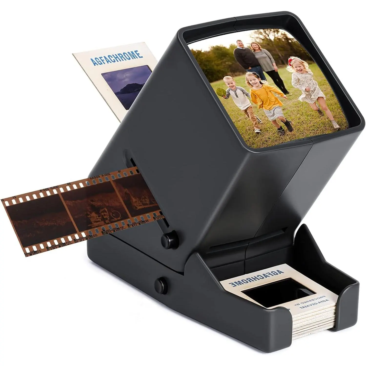 35mm Slide Viewer, Film Negative and Slide Viewer with 3X Magnification and LED Lighted Illuminated Viewing, USB