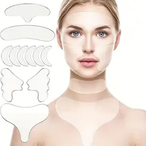 Fine Lines Soothing Face Patch, 1 Set Neck Mask Firming Reusable Collagen Face Patches, Gentle Skin Care Sticker, Facial Skin Care for Women & Men