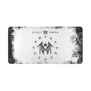 [HOT] Sleep Token Band Metal License Plate Frame Truck Tag Car Front Plate Frame Car Accessories tag Decoration Aluminum Gift Car