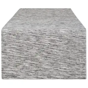 Design Imports 14"x72" Recycled Cotton Slubby Rib Table Runner