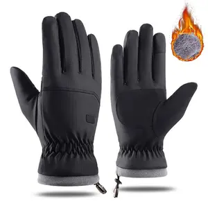 Men’s winter gloves, warm velvet touch, non-slip, thick design for skiing & cycling, touchscreen-friendly, perfect for outdoor sports, winter adventures, and daily cold weather protection