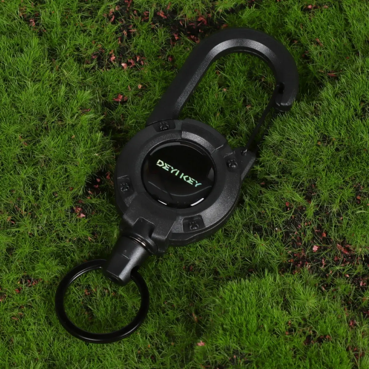 3 In 1 new multifunctional Retractable Pull Reel Carabiner Keychain, Strong Steel Wire Rope Buckle,Outdoor Sport Keychain Tool keychain accessories