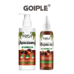 Goiple Batana Oil For Hair & Shampoo - 100% Pure, Raw & Natural Blend With Organic Castor, Pumpkin Seed, Coconut and Rosemary Oil - Thicker, Stronger Hair For Men & Women Scalp (2 Pack) Shampoo & Haircare