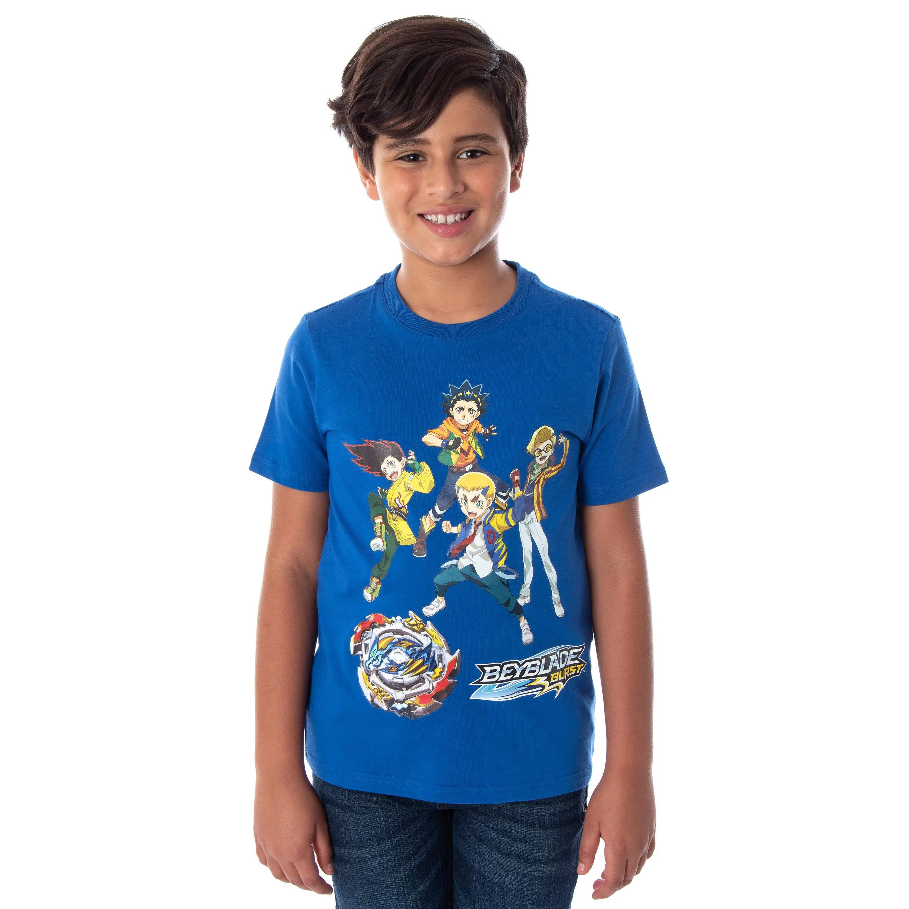 Beyblade Burst Boys' Valt Aoi Dante Koryu Arman Kusaba Fumiya Kindo And Ace Dragon T-Shirt Tee