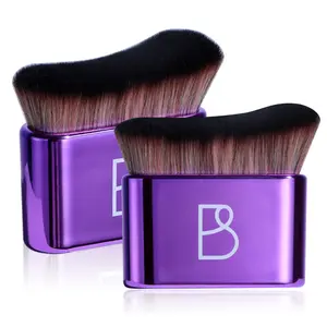 2PCS Body & Face Makeup Brush Set – Ultra Soft Dense Kabuki Brushes for Self Tanner, Body Glow & Liquid Makeup, Summer Self Tanning Body Brush Set