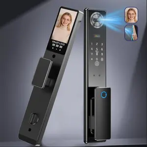 Smart Lock with 3D Face ID & Camera - Smart Door Lock, 10 Ways to Unlock, Fingerprint, Keypad, Tuya APP, Keyless Entry, WiFi Enabled