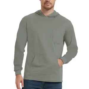 ProtectX High Visibility W Pocket Sun Protection Lightweight LongSleeve Hoodie, UPF 50+ Quick-Dry, SPF UV Shirt