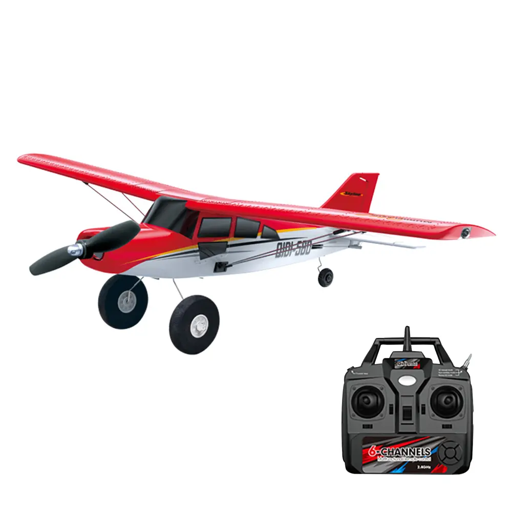 QIDI-560 4CH Maule M7 Brushless Remote Control Airplane, Fixed-Wing Foam Glider Model with Light, RTF Indoor & Outdoor Toy Plane