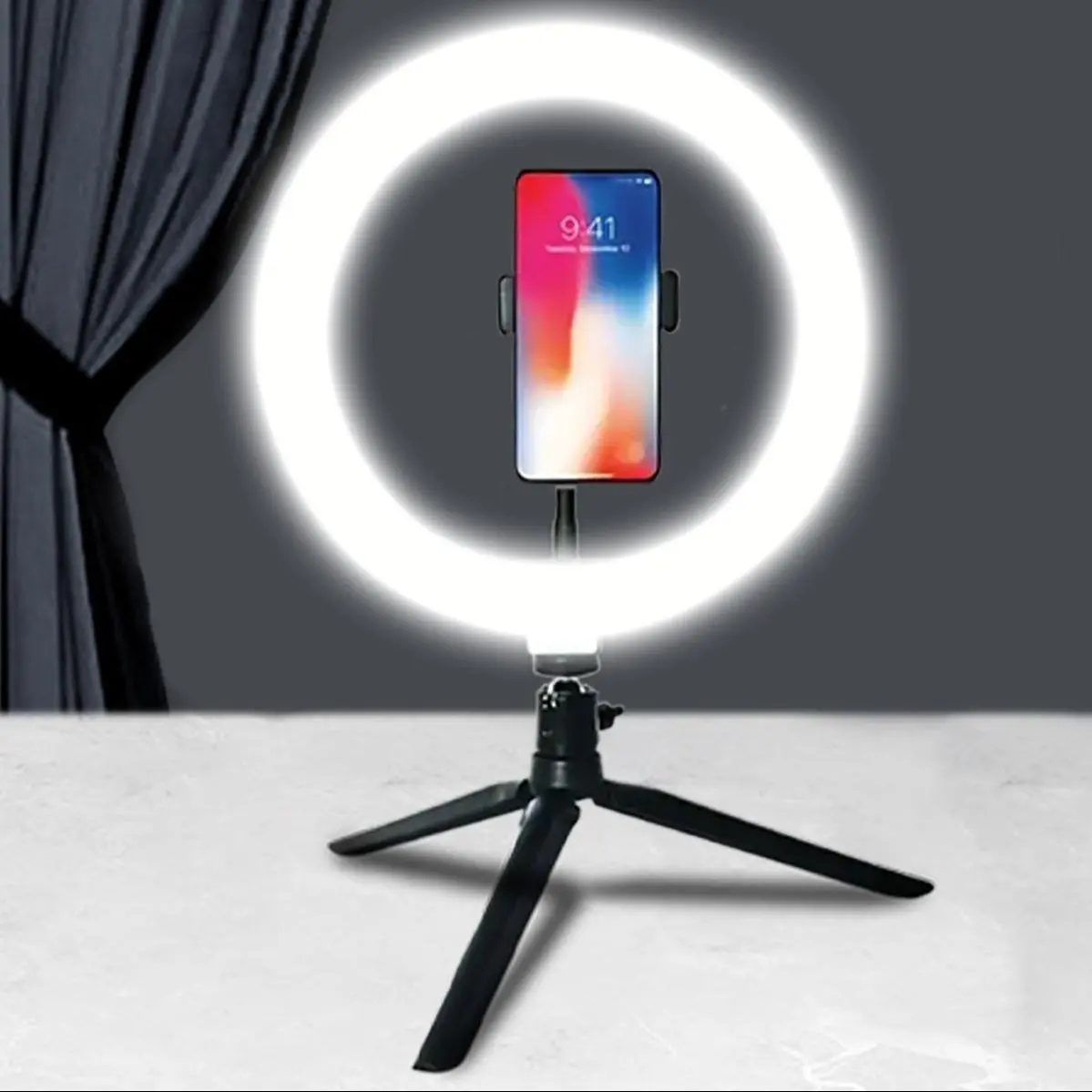Selfie Ring Light with Tripod Stand & Phone Holder, 1 Set USB Powered Portable Selfie Ring Light with Phone Holder, Fill Light Kit for Live Streaming, Videos, Make Up, Photography, Led Selfie Accessories, Selfie Accessories, Mobile Phone Accessories