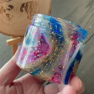 Mermaid Tails Avalanche Slime Sparkly Colorful Clear Slime with Smooth Texture Perfect for Bubble Pops and ASMR Scent Free