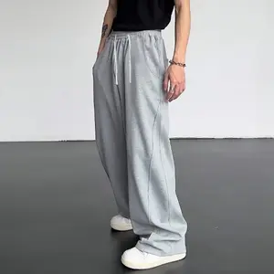 pants men sweatpants Men's Solid Thermal Lined Drawstring WaistPants,Casual Comfy Loose Fitting Trousers for Fall &Winter, Men's Bottoms for Daily Wear, Relaxed Fit, fleece sweatpants，school season