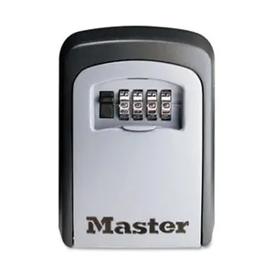212 MAIN Master Lock 5401D Combination Locking 5-Key Steel Money Safe Box, Security Safe Box, 3-7/8in W x 1-1/2in D x 4-5/8in H, Black/Silver (Automotive & Motorcycle Security Accessory)