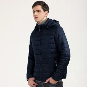 Men's Lightweight Jacket Hooded Winter Jackets for Travel Running Hiking