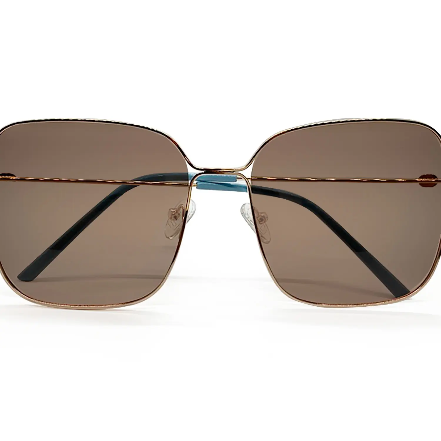 Trendy Square Mirrored Polarized Sunglasses for Women - UV Protection, Reduce Sunset Oversized Square Sunglasses | Bold Luxury Style | Fox  main image 4