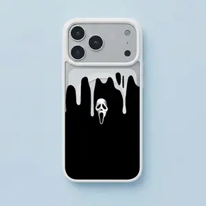 Scream Mask with Dripping Effect Design for iPhone17/16/15/14/13/12/X/PRO/PLUS Samsung(S22-S25) Matte Magnetic Phone Case iphone 16 pro max cases Shockproof Smartphone BOBOMKL1141001