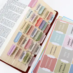 Colorful Bible Tags, Personalized Bible Note Labels, Easy Navigation, Bible Index Tags, Index Tabs, Perfect Christian Gift for Baptism