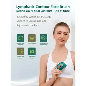 Lymph contour brush, Usb rechargeable massagers, a gentle vibrating lymphatic drainage tool for double chin reduction, facial shaping, contouring jawline and treating swelling. Ideal gift for women on special occasions