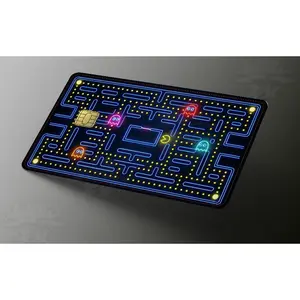 Retro Neon Arcade Maze | Premium Credit Card Skin