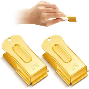 2 Pieces Brass Pet Training Clicker Signaling Cricket Clicker Metal Dog Clicker for Puppy Cats Trainer Pet Owners(Gold)