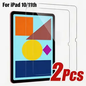 2-Pack Screen Protector for iPad 11/10 2022, 9h Hardness Tempered Glass, Matte Finish, Scratch-Resistant, Easy Install, Compatible with Face ID & Apple Pencil, Tempered Screen Film