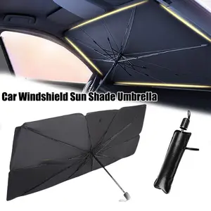 Car Windshield Sunshade Umbrella, 54'' x 31'', UV Protection, Car Sun Shade Foldable Universal Sunshade Umbrella, Sunshade for Car Front Window Block UV Rays and Heat for Auto Sedan