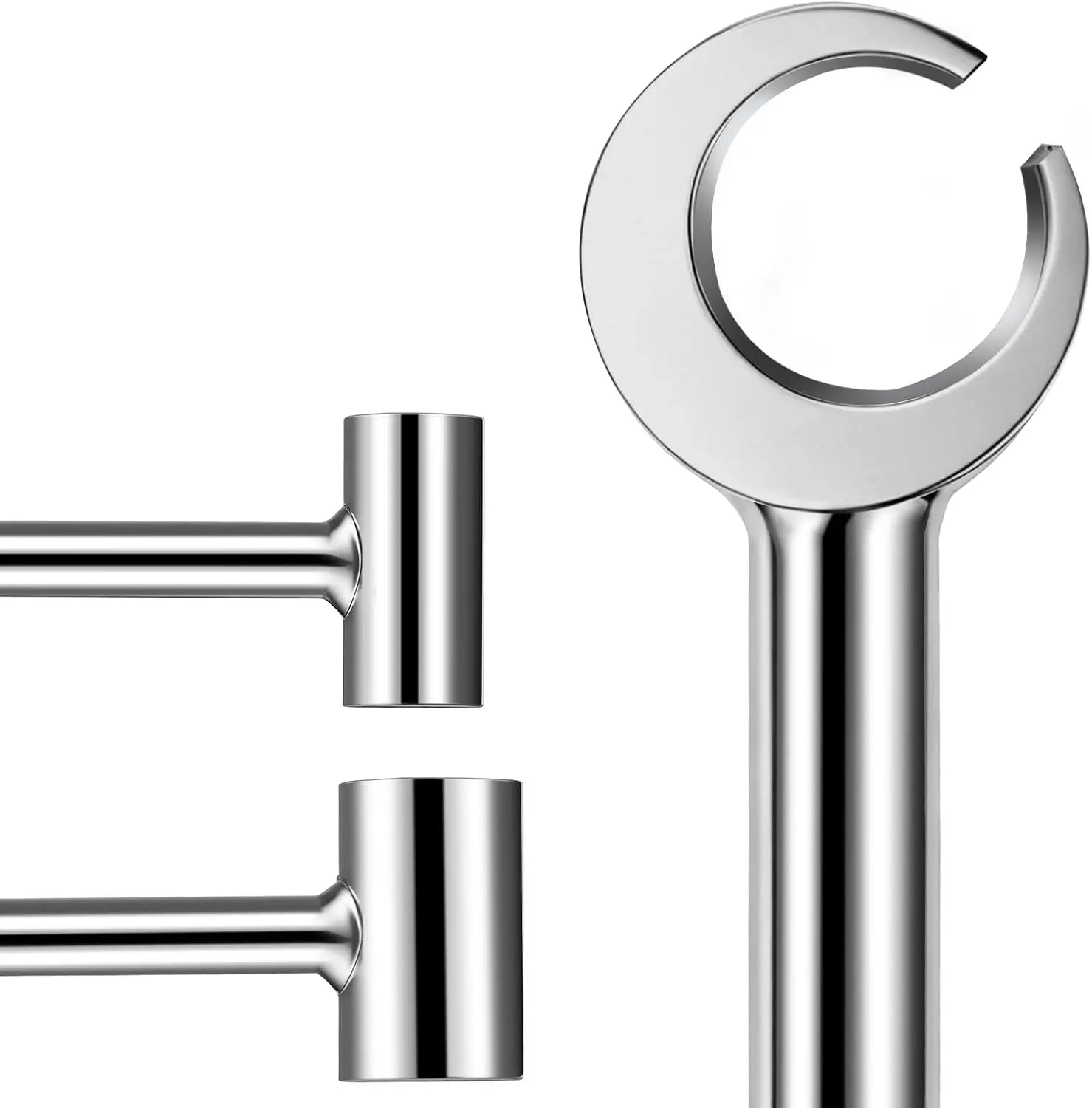 Upgraded 2-in-1 hinge adjustment tool for flag hinges measuring 0.55–0.75 inches, suitable for residential doors and fire doors, including door gaps. portable automotive wrench spanner
