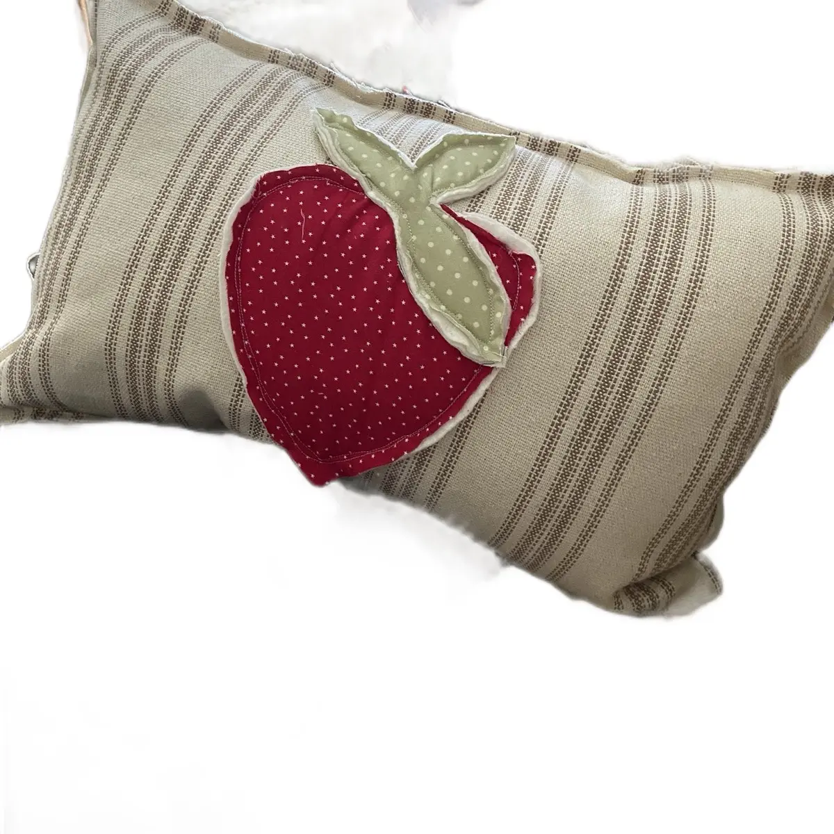 Long strawberry pillow