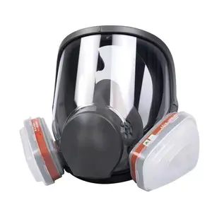 7-In-1 Chemical Spray Paint Respirator Mask, Large View Protective Face Mask for Painting, Dust, Fog, Grinding, Full-Face Protection, Safety Glasses Goggles