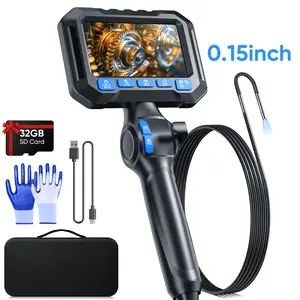 SHEKAR 0.23inch/0.15inch New Two-Way Borescope Camera with 32GB Card Light Industrial Endoscope Inspection Snake Camera Articulated Probe #Summervibes fathersdaygift