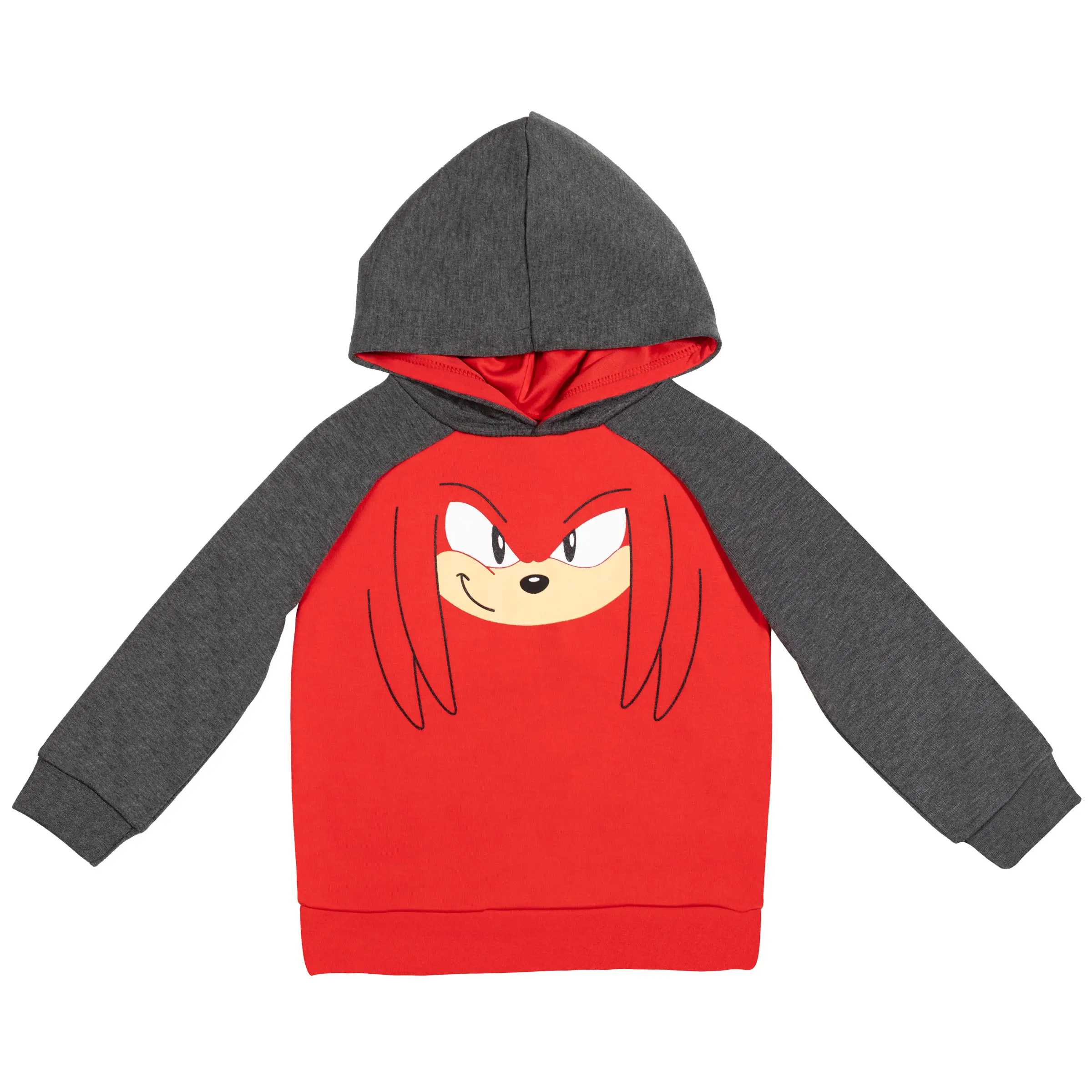 SEGA Sonic the Hedgehog Boys' Long Sleeve Casual Fleece Pullover Hoodie with Character Print, Kids' Tops (Little to Big Kid), Clothes