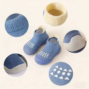 Baby Sock Shoes Infant Cozy Slippers Newborn Crib Shoes for 6 9 12 24 36months Boys Girls Toddlers Indoor Outdoor Adorable Walking Shoes Lightweight Breathable Durable little kids Sneakers for 0 1 2 3yrs old