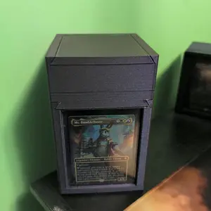The Vault-Spec Commander Display Box | Premium 3D-Printed 100+ Card Deck Case with Commander Window
