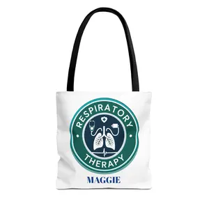 Respiratory Therapy Tote Bag, Personalized Tote, Nurse Gift, Medical Student Bag, Eco-Friendly Shopping Bag, Sustainable Gift
