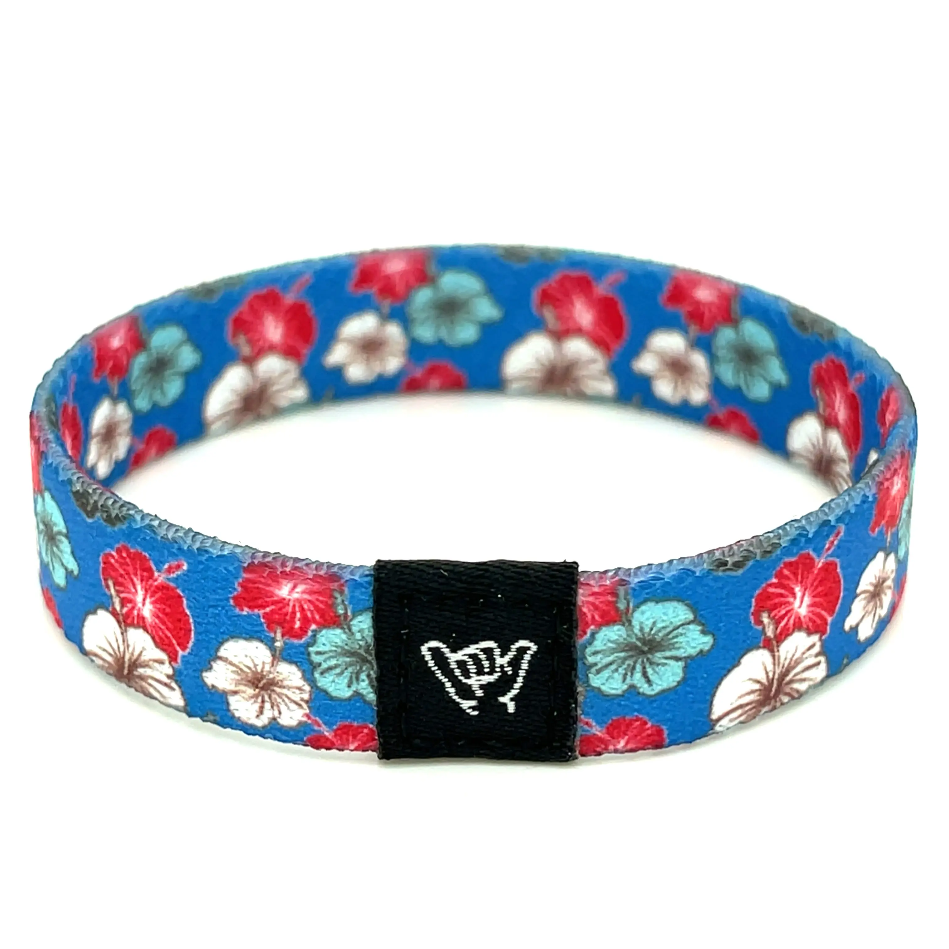 HANG LOOSE BANDS Mahalo Bracelet, Reversible Wristband with Beachy Surf Prints, Stretchy Elastic Blend, Saltwater Safe, Bracelets, Band-Shaped Bracelets & Bangles